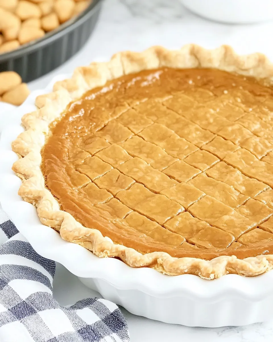Peanut Butter Chess Pie