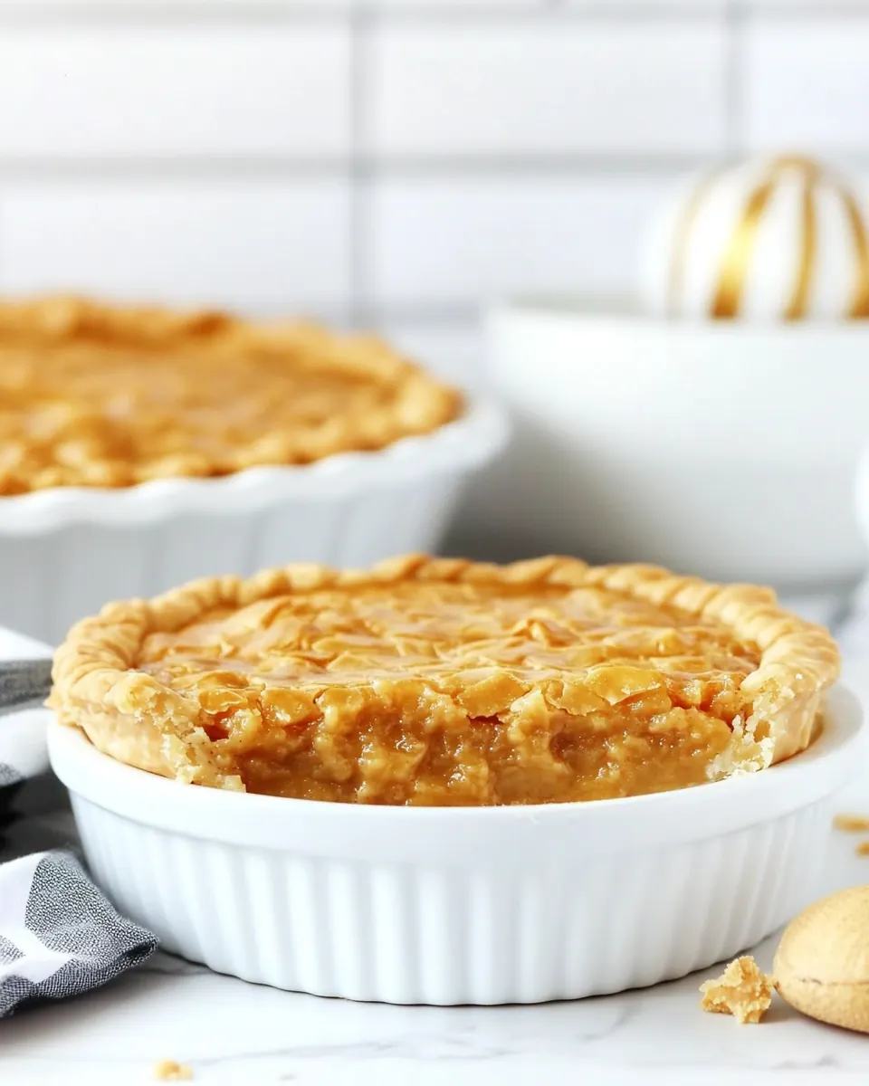 Peanut Butter Chess Pie