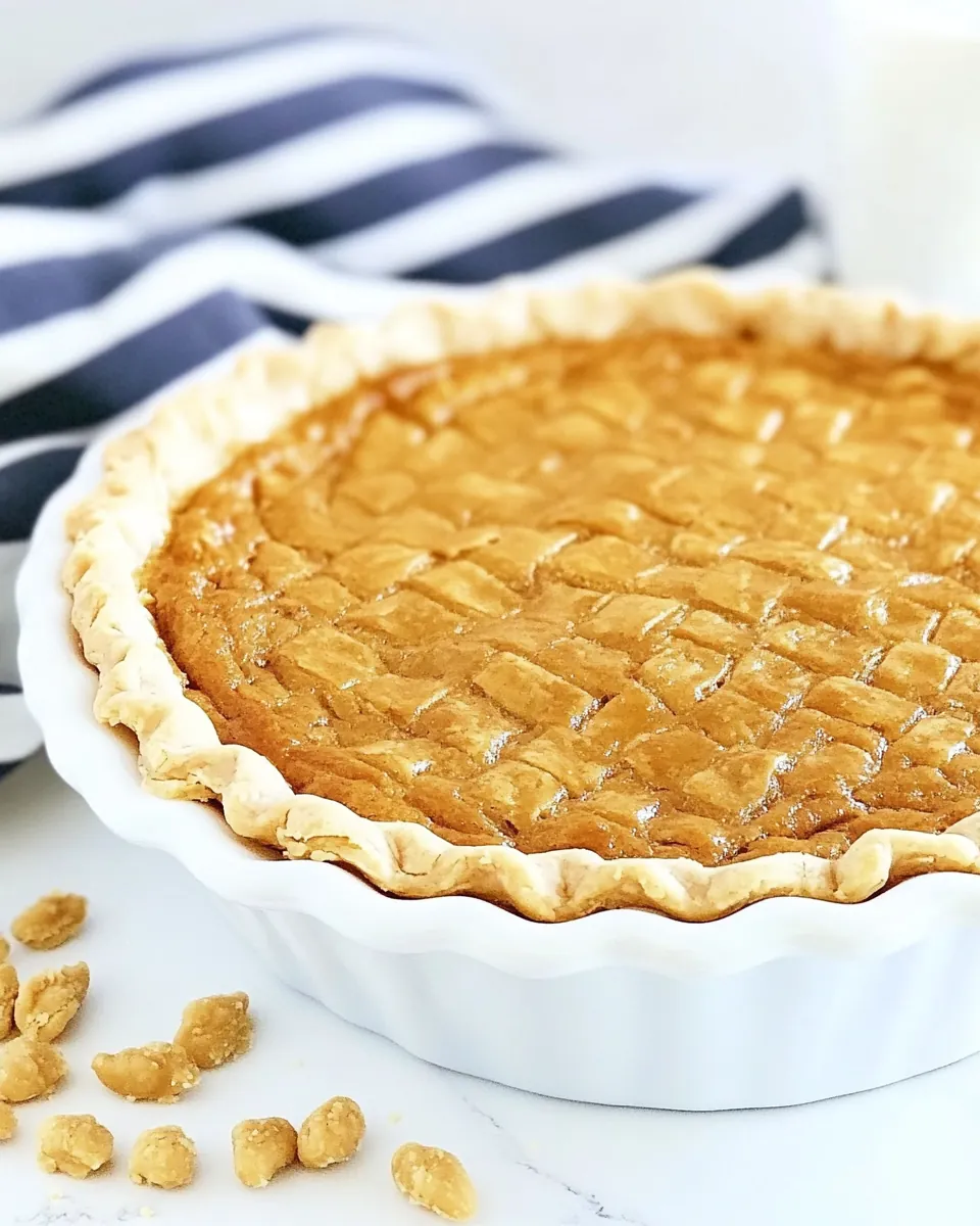 Peanut Butter Chess Pie
