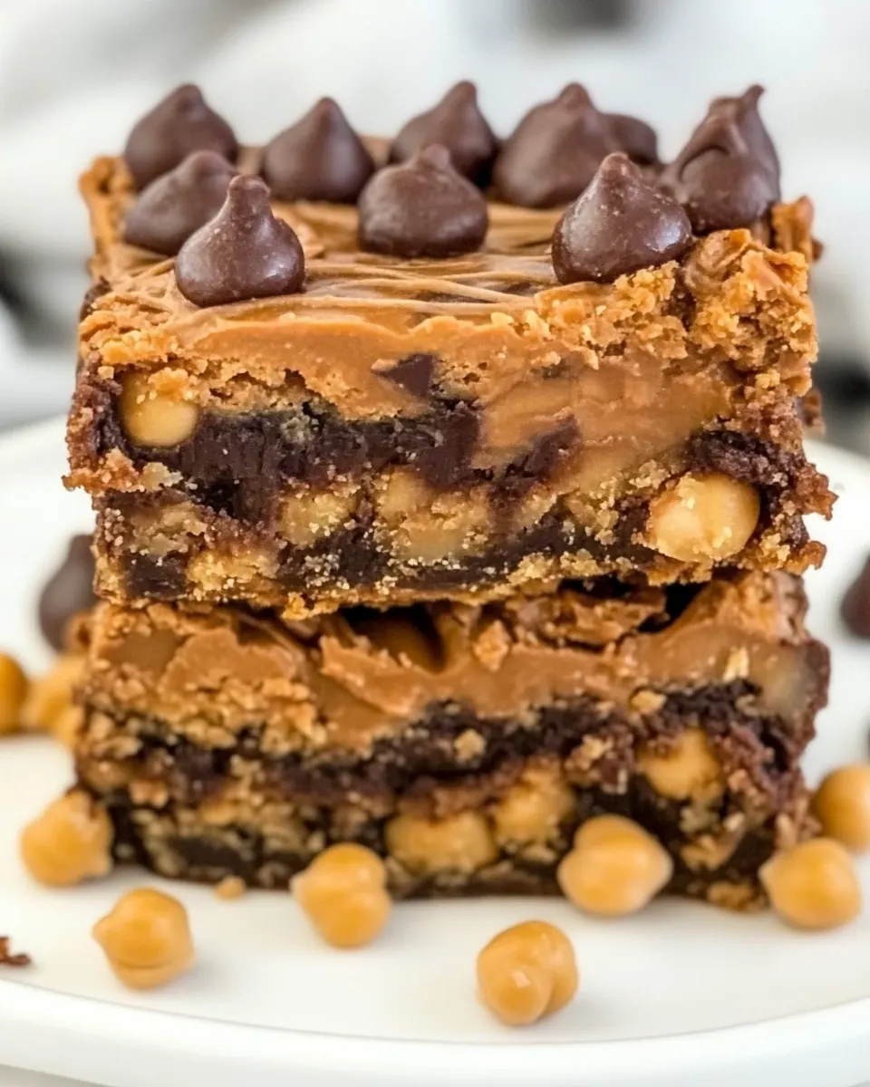 Peanut Butter Chickpea Blondies