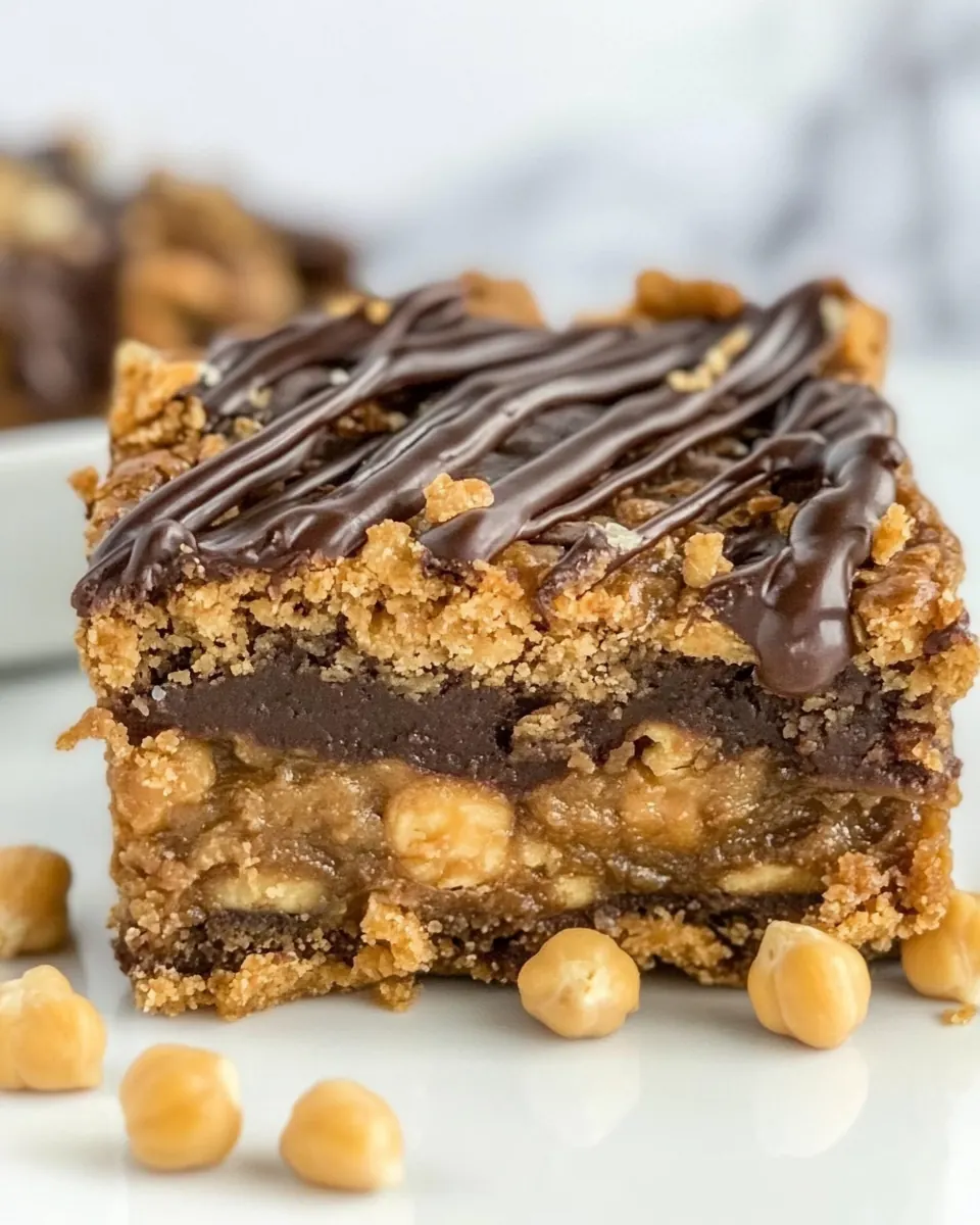 Peanut Butter Chickpea Blondies