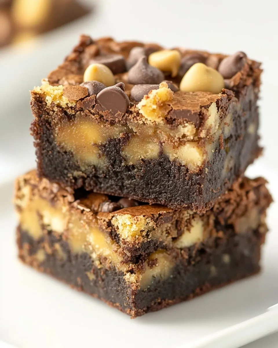 Peanut Butter Chocolate Brownies
