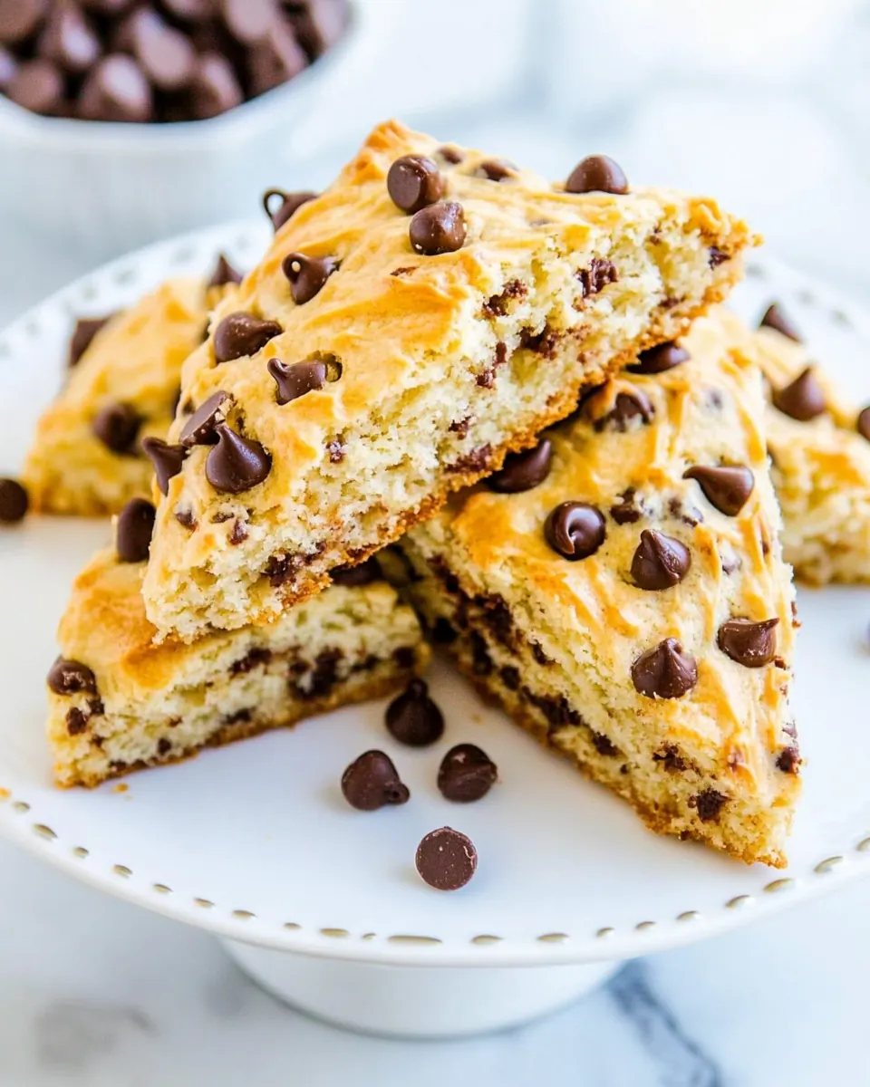 Peanut Butter Chocolate Chip Scones