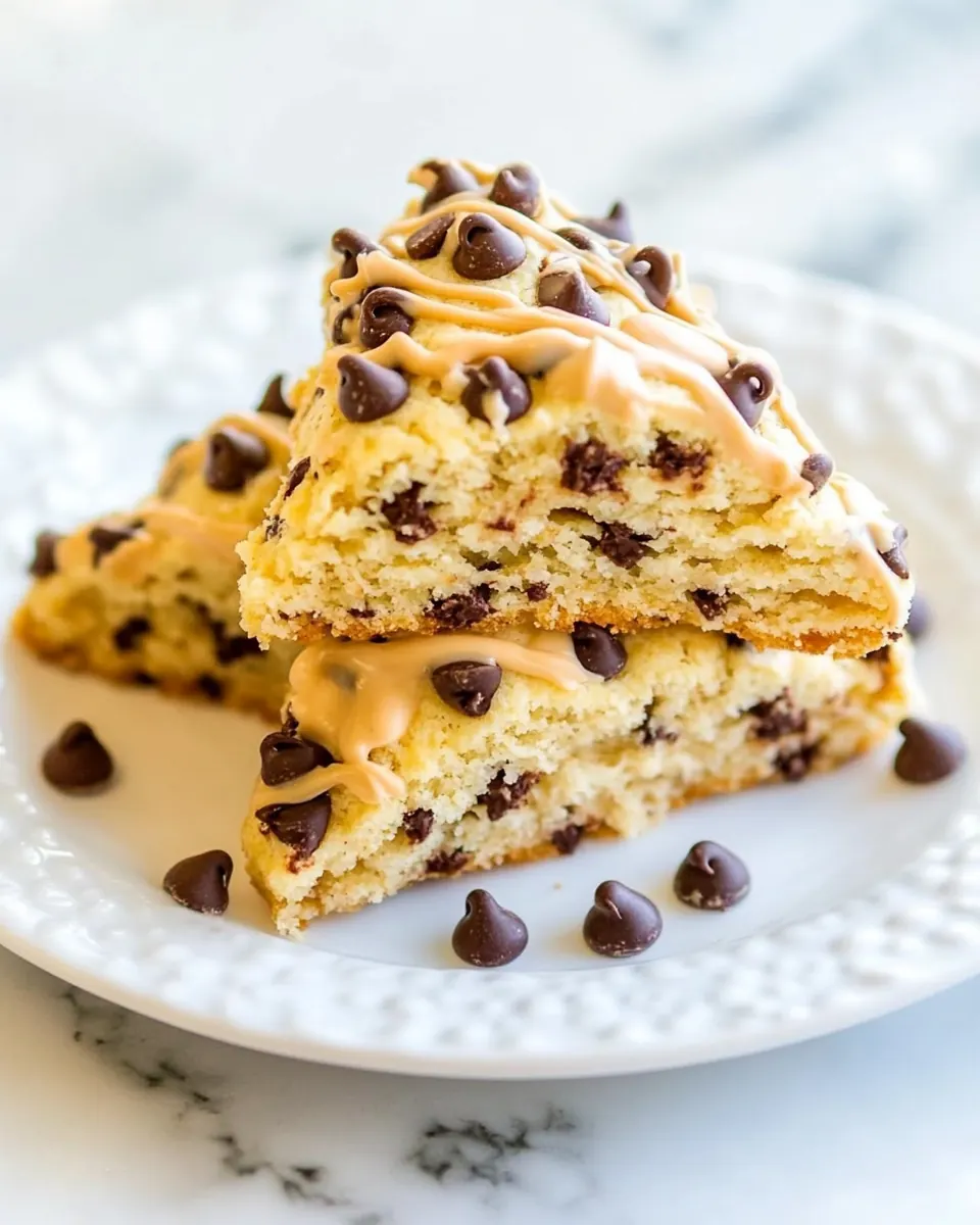 Peanut Butter Chocolate Chip Scones