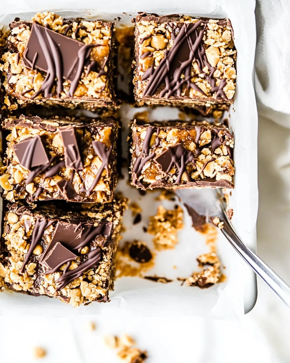Peanut Butter Chocolate Crunch Bars