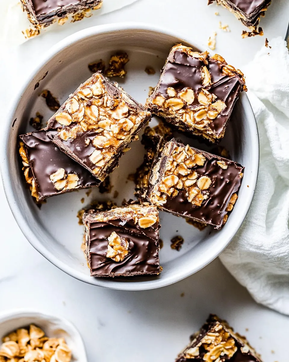 Peanut Butter Chocolate Crunch Bars
