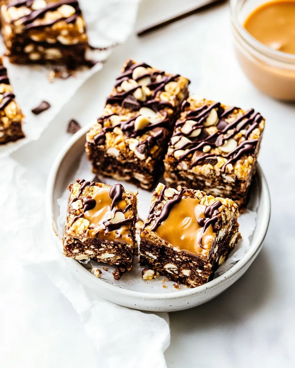Peanut Butter Chocolate Crunch Bars