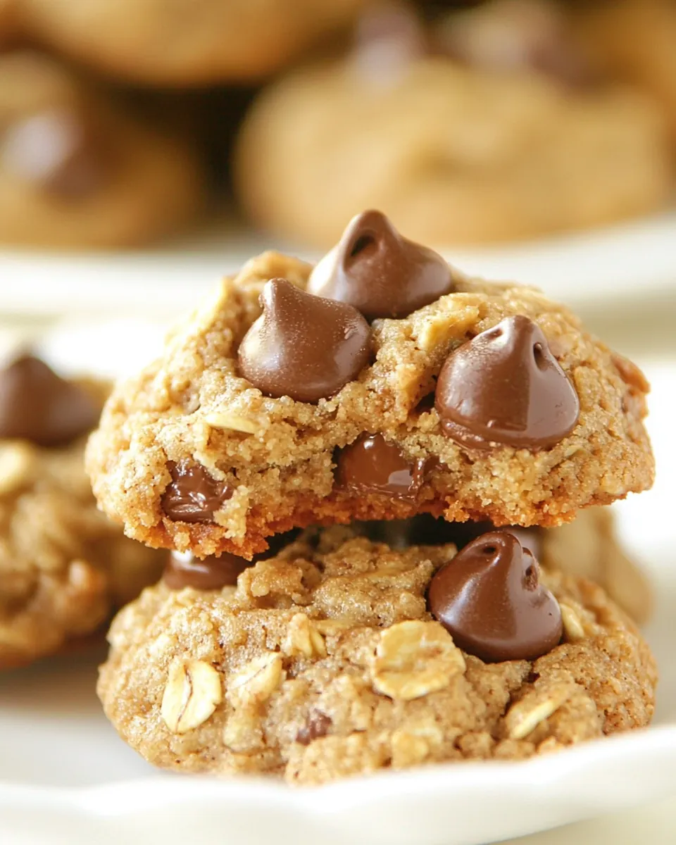 Peanut Butter Chocolate Granola Cookies