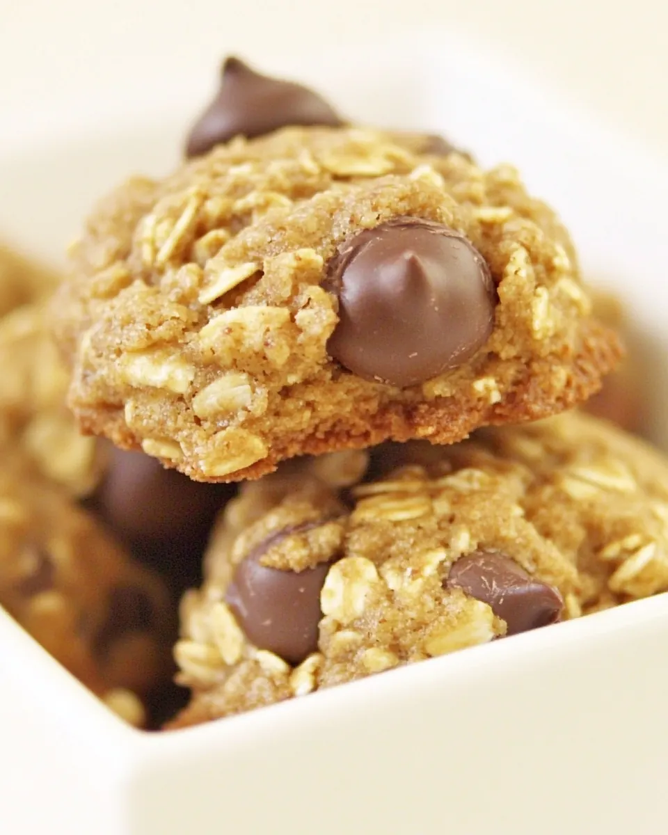 Peanut Butter Chocolate Granola Cookies