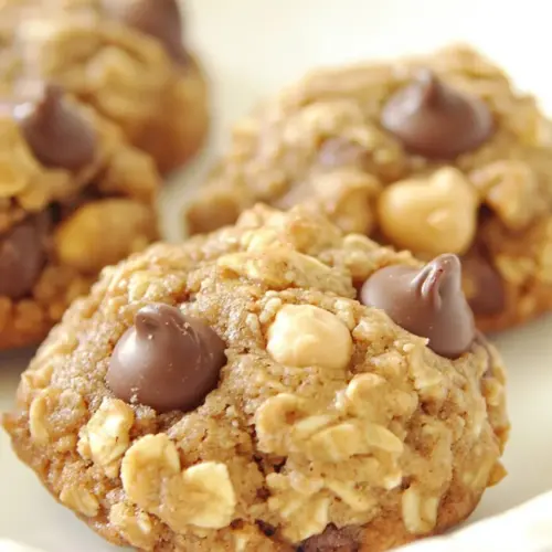 Peanut Butter Chocolate Granola Cookies