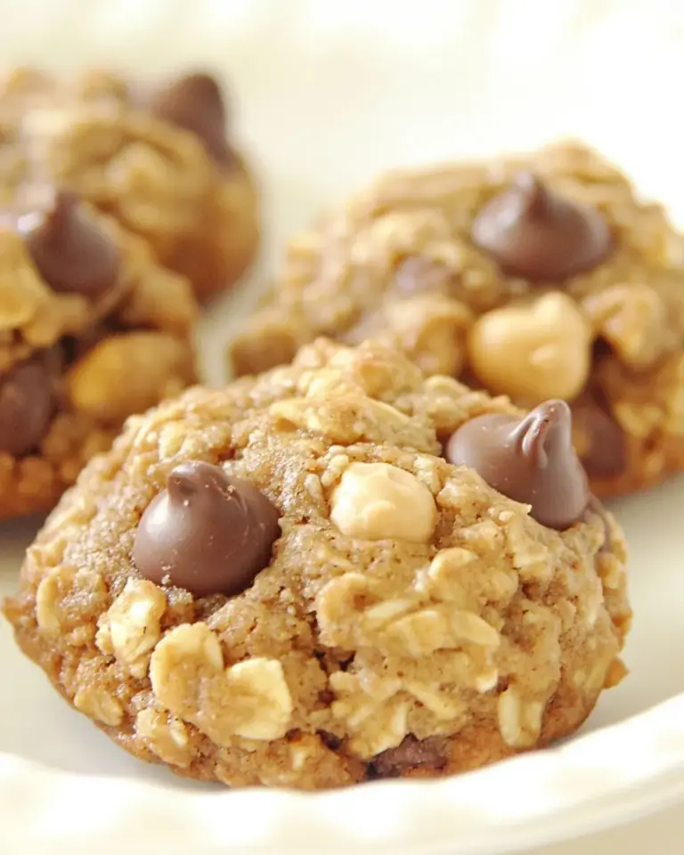 Peanut Butter Chocolate Granola Cookies