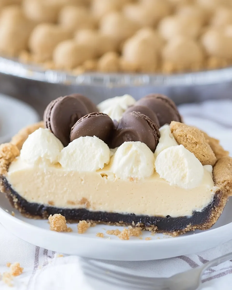 Peanut Butter Cookie Dough Cheesecake Pie