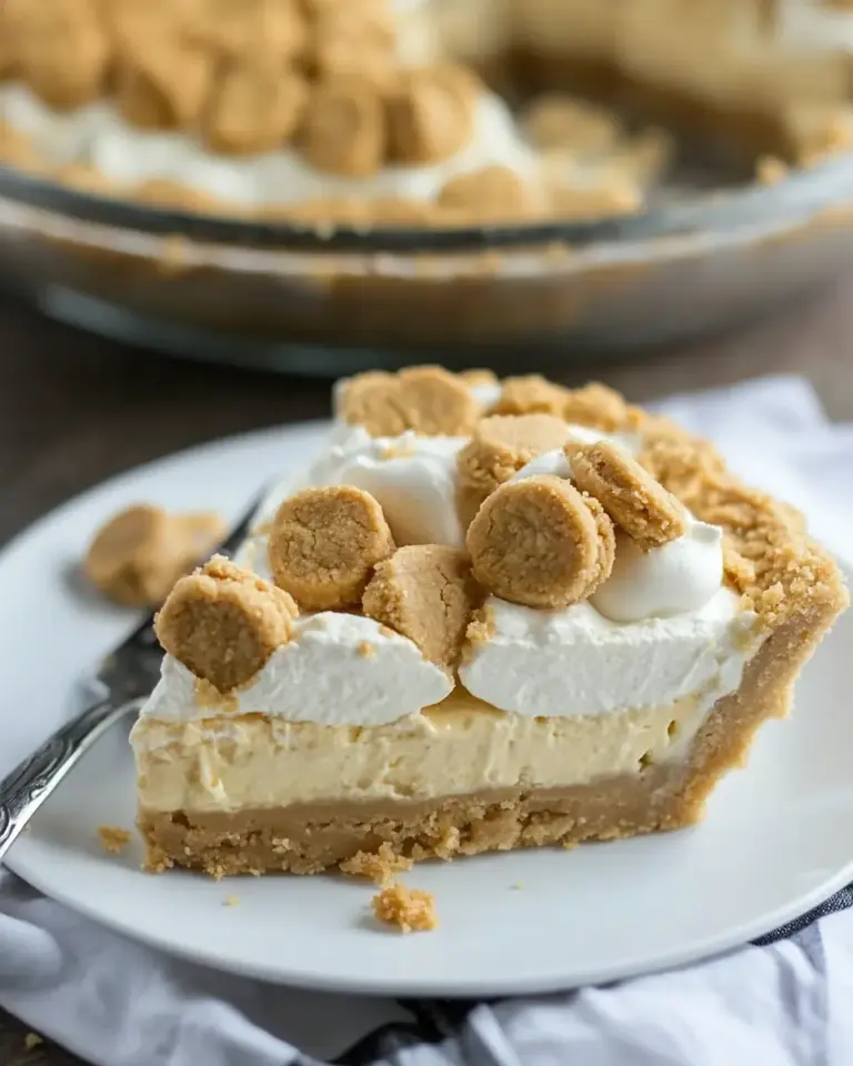 Peanut Butter Cookie Dough Cheesecake Pie