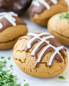 Peanut Butter Football Cookies
