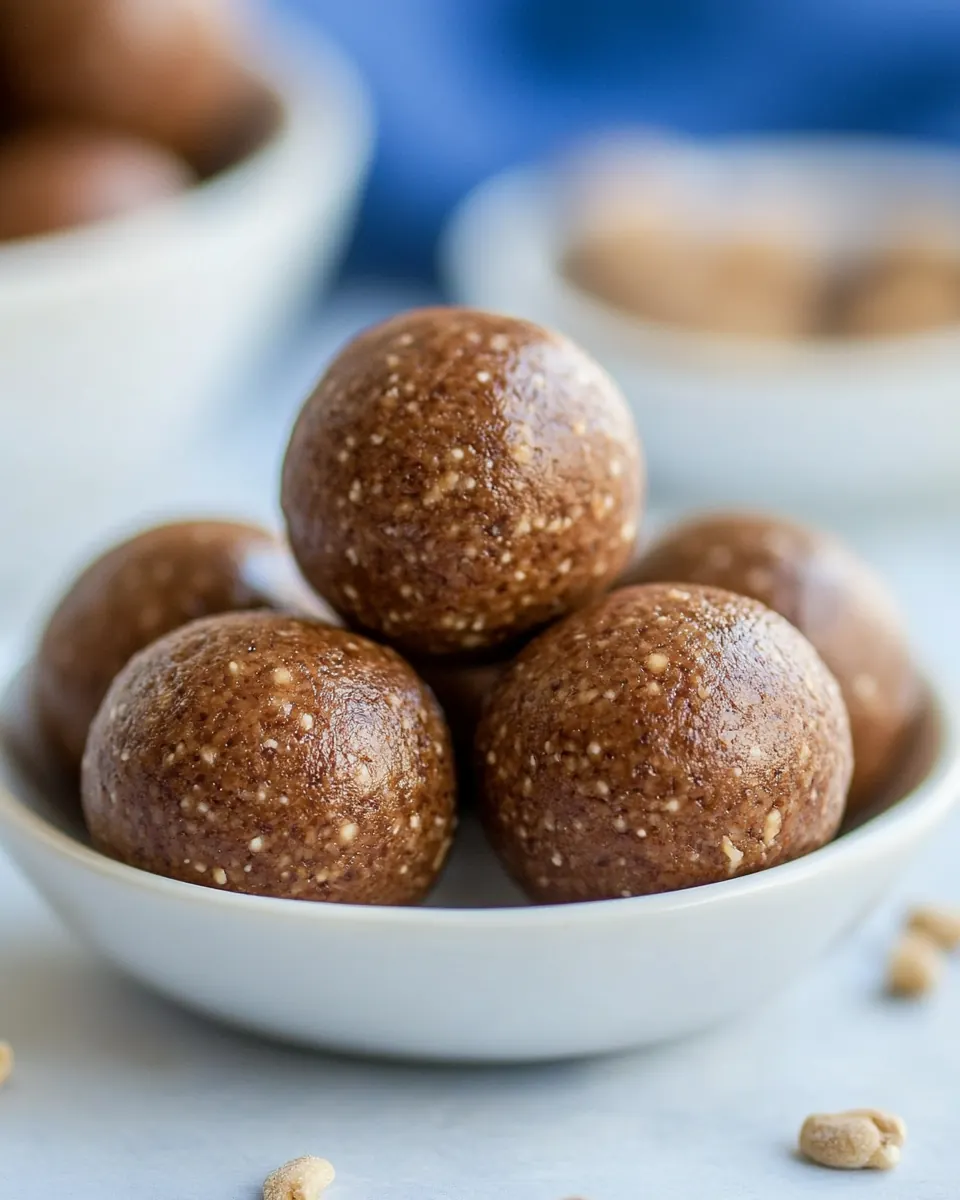 Peanut Butter Fudge Protein Energy Balls