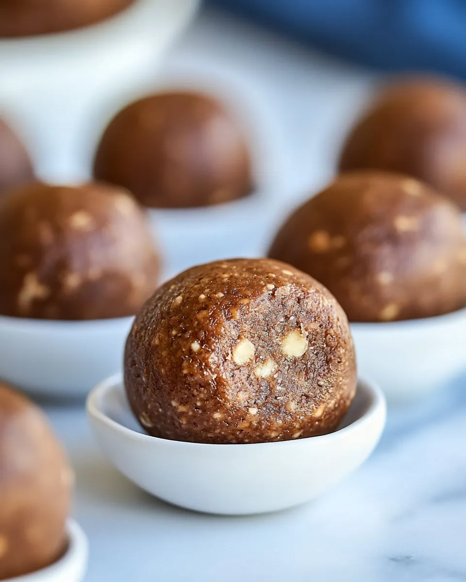Peanut Butter Fudge Protein Energy Balls