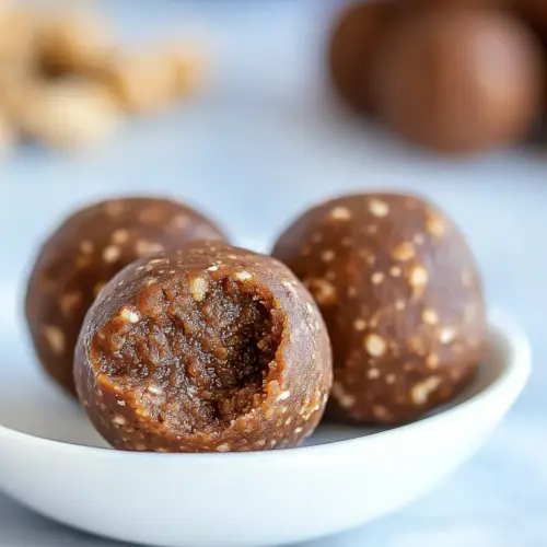 Peanut Butter Fudge Protein Energy Balls