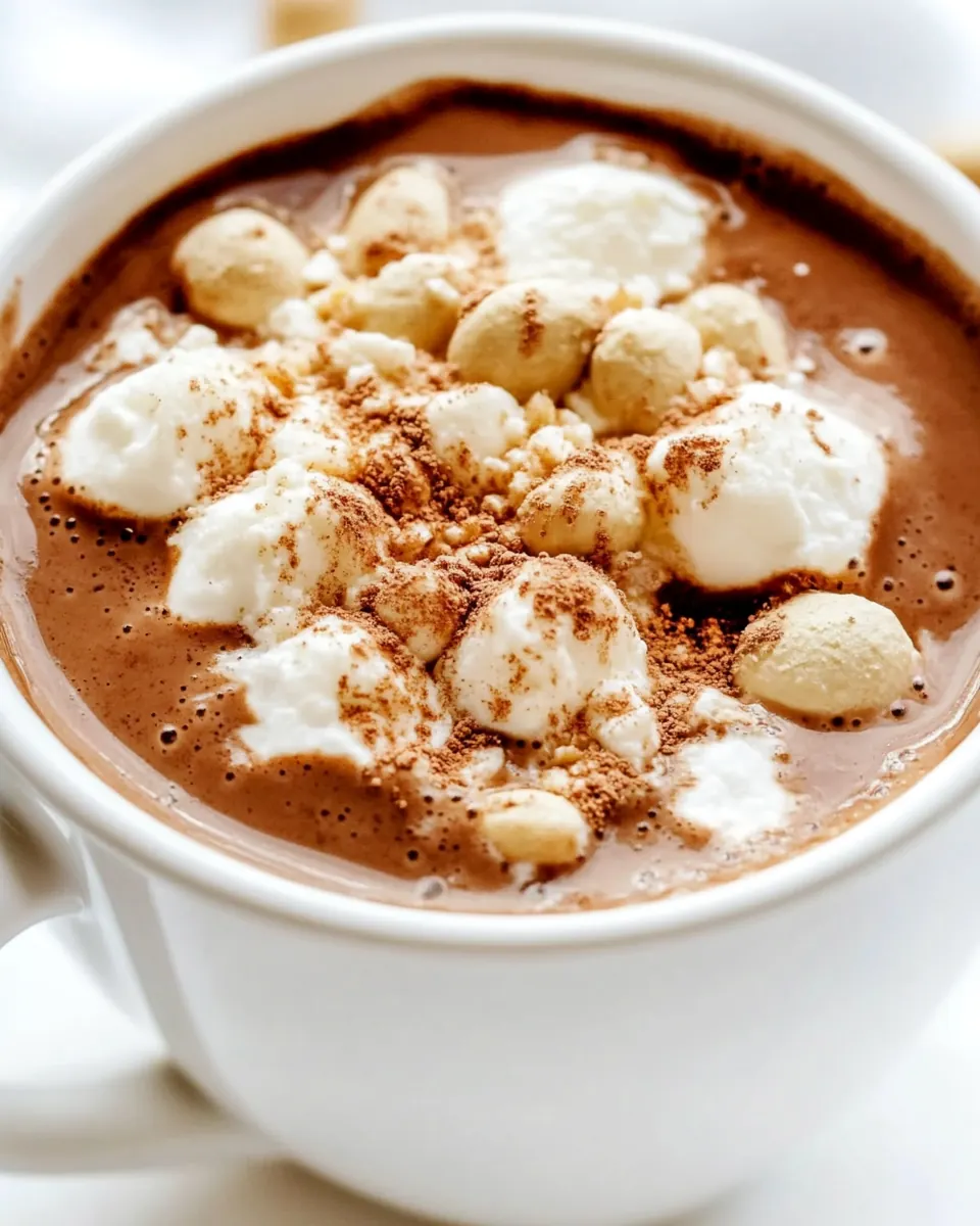 Peanut Butter Nutella Hot Chocolate