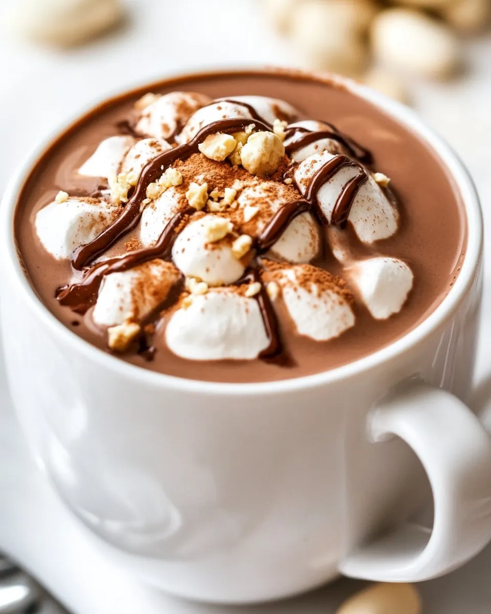 Peanut Butter Nutella Hot Chocolate