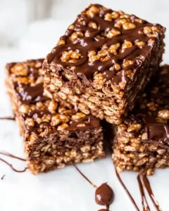 Peanut Butter Nutella Rice Krispie Treats