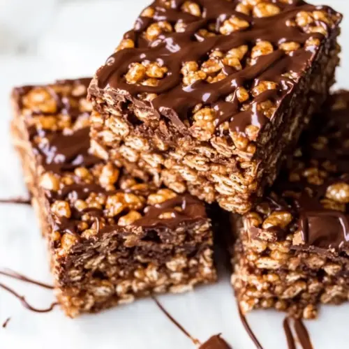 Peanut Butter Nutella Rice Krispie Treats