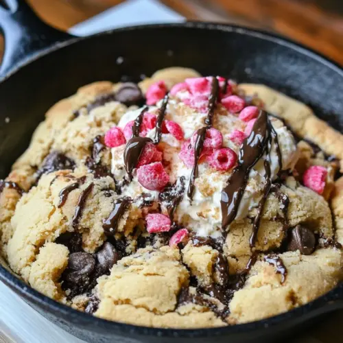 Peanut Butter Skillet Cookie Sundae