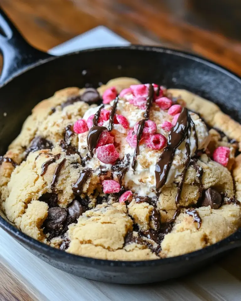 Peanut Butter Skillet Cookie Sundae