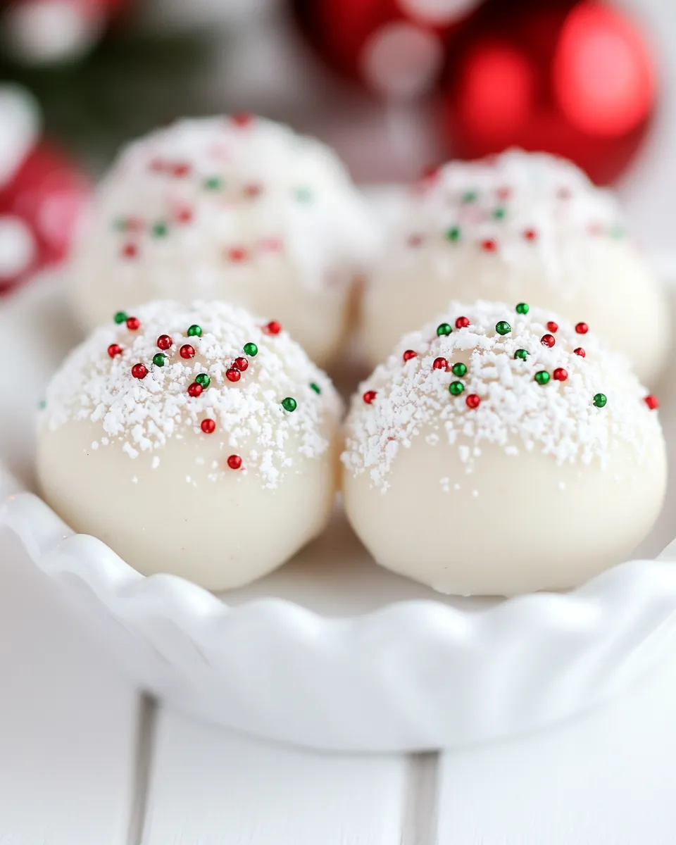 Peanut Butter Snowballs