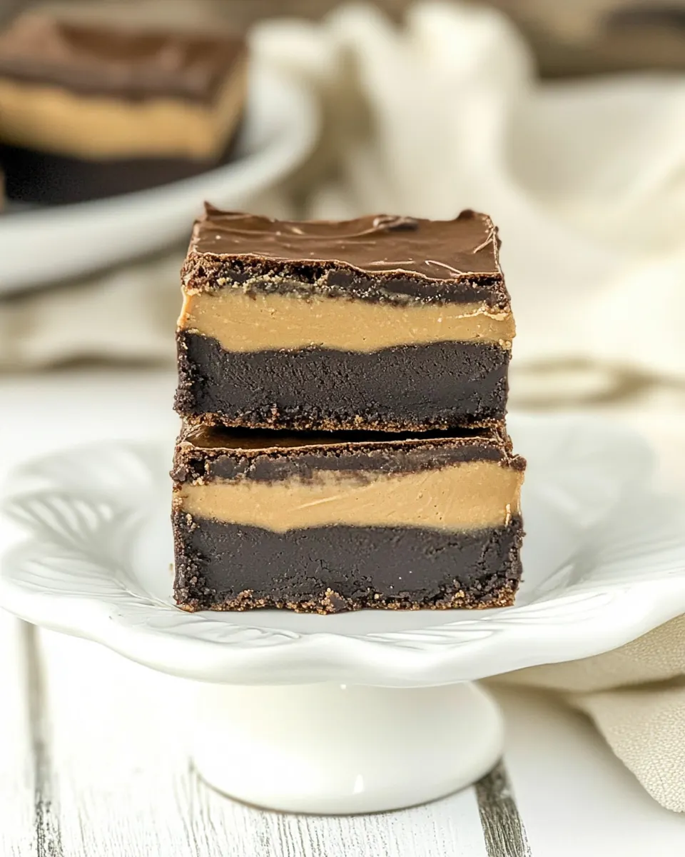 Peanut Butter Truffle Brownies
