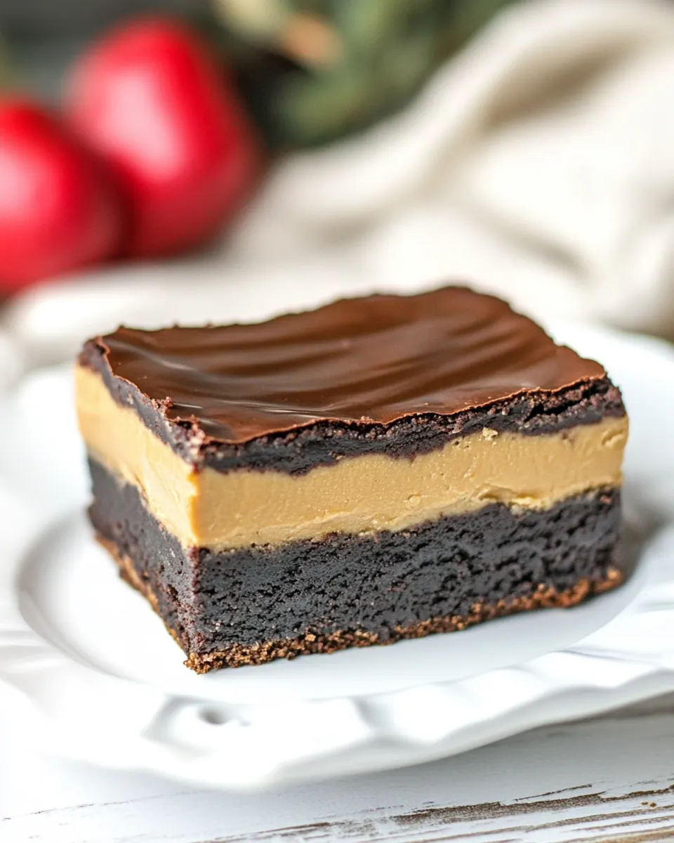 Peanut Butter Truffle Brownies