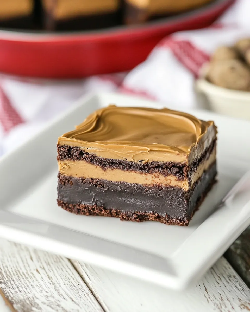 Peanut Butter Truffle Brownies