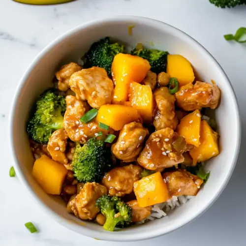 Peanut Mango Chicken Stir Fry