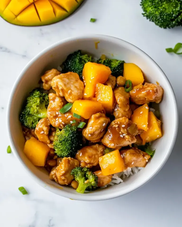 Peanut Mango Chicken Stir Fry