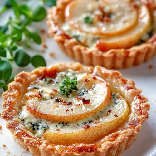 Pear Gorgonzola Tartlets