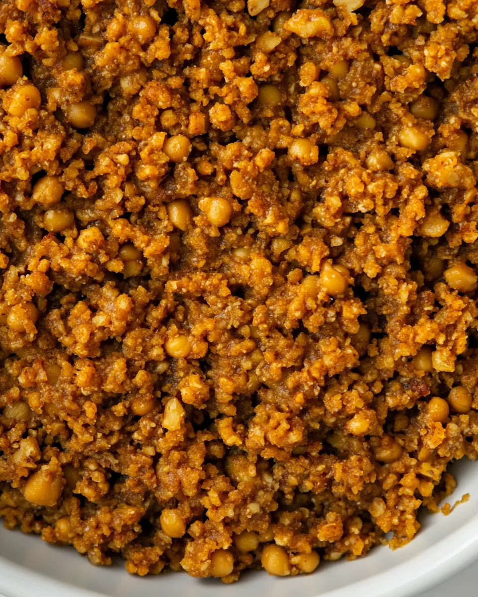 Pecan Chickpea Crumble