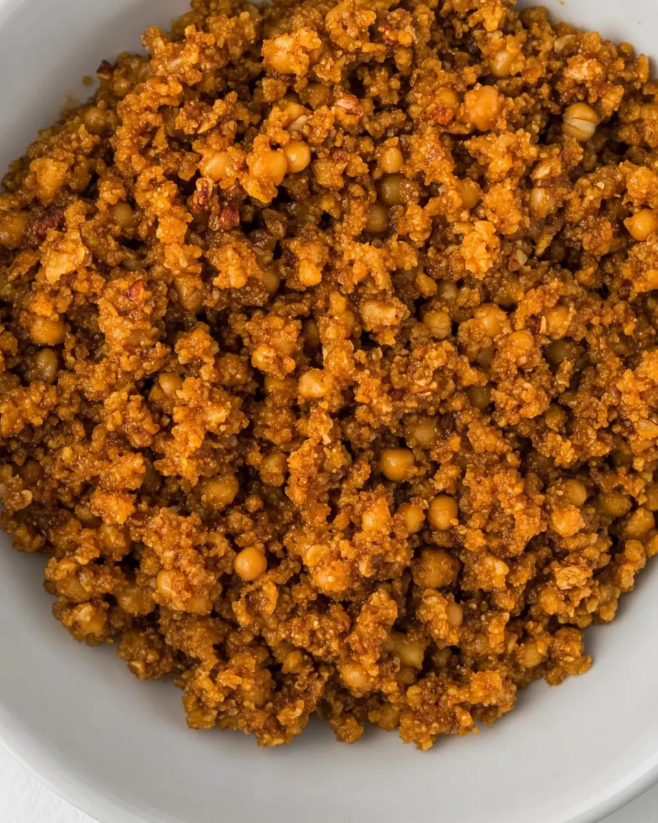 Pecan Chickpea Crumble