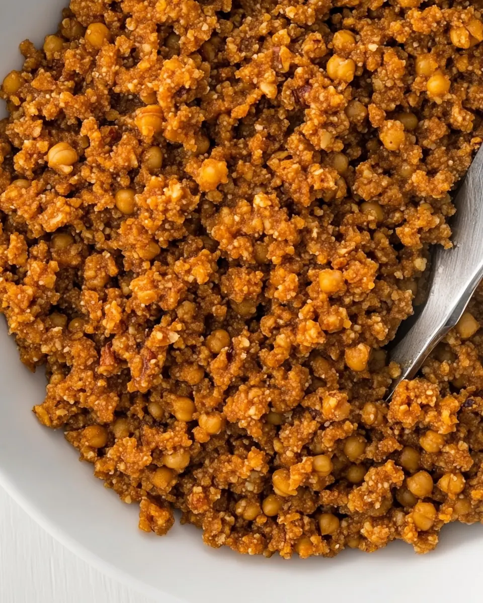 Pecan Chickpea Crumble
