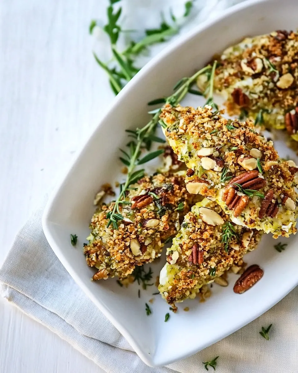 Pecan Crusted Baked Chicken Tenders