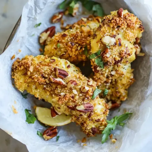 Pecan Crusted Baked Chicken Tenders