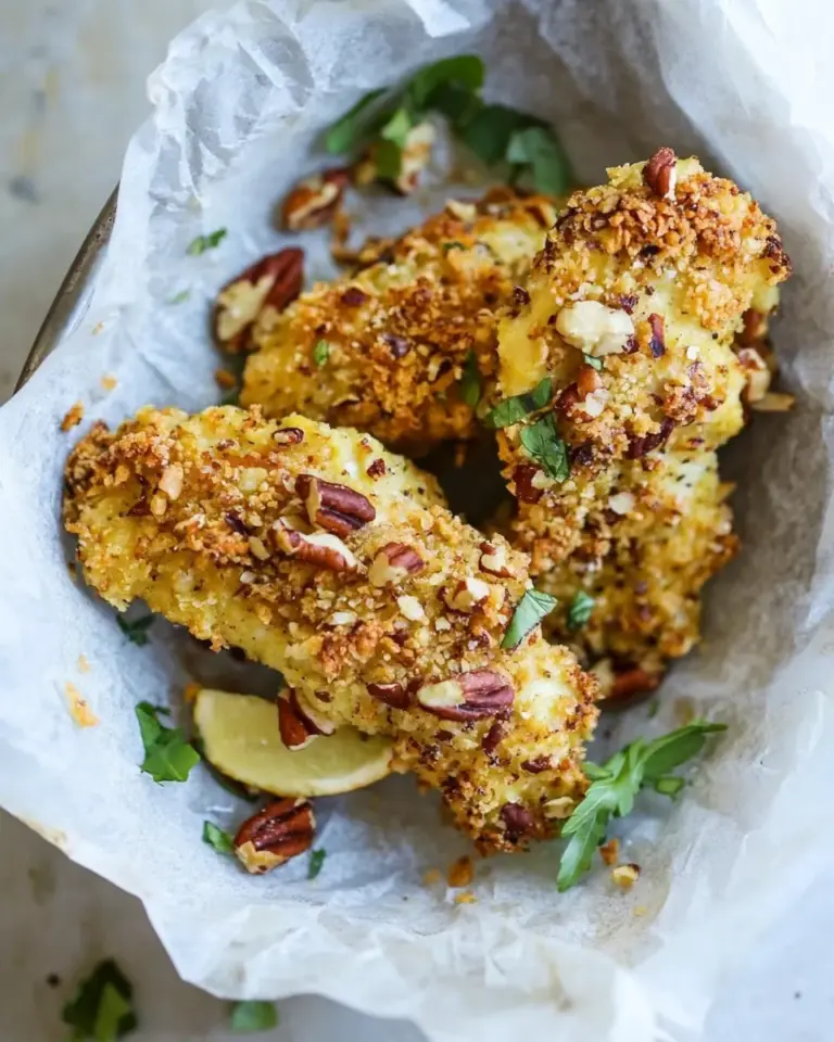 Pecan Crusted Baked Chicken Tenders