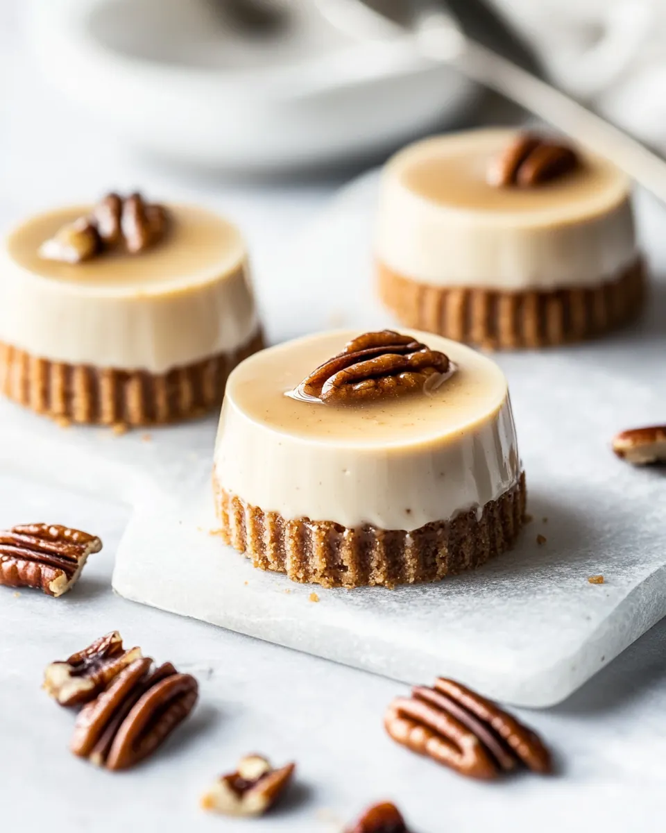 Pecan Praline Mini Cheesecakes