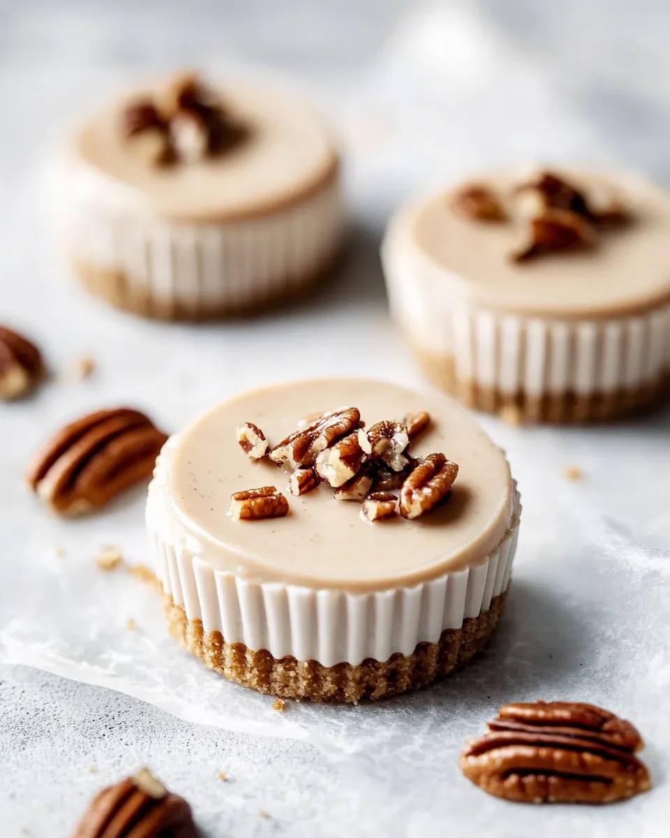 Pecan Praline Mini Cheesecakes