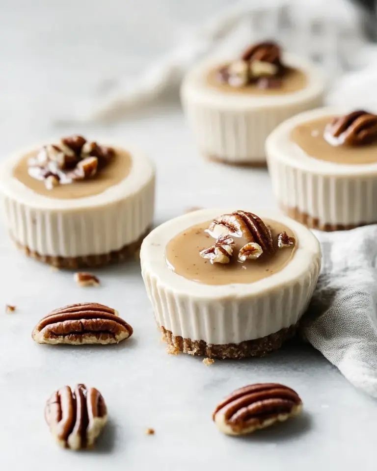 Pecan Praline Mini Cheesecakes