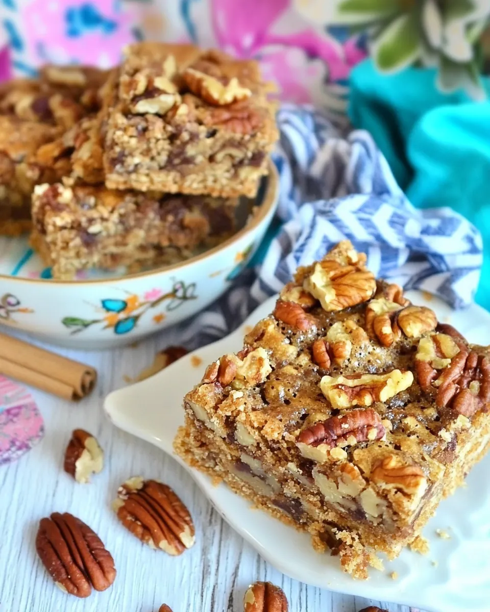 Pecan Shortbread Bars