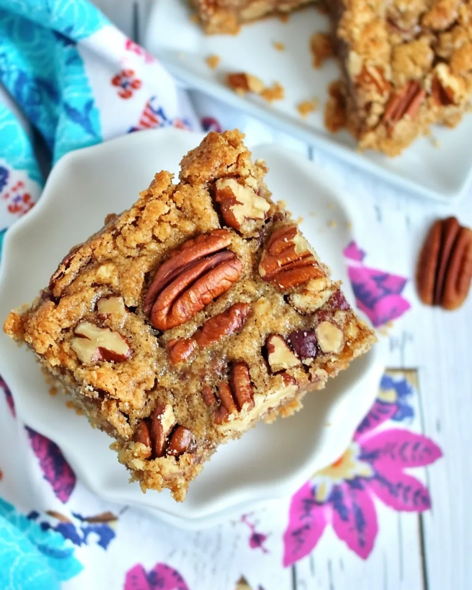 Pecan Shortbread Bars