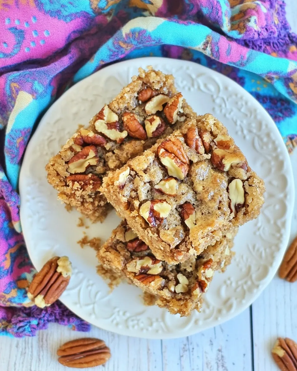 Pecan Shortbread Bars