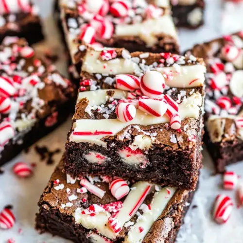 Peppermint Bark Brownies