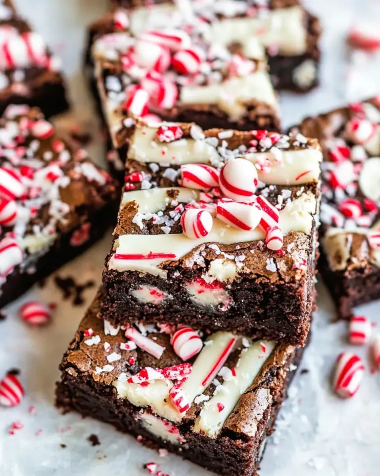 Peppermint Bark Brownies