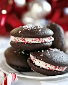 Peppermint Bark Whoopie Pies