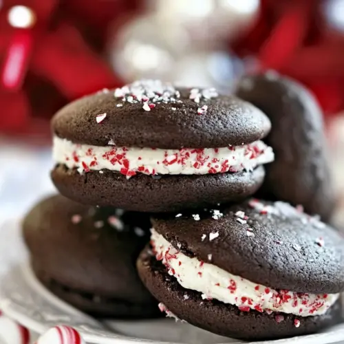 Peppermint Bark Whoopie Pies